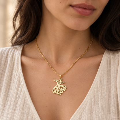 Collier Derviche Tourneur, pendentif soufi, Maison Ma Foi