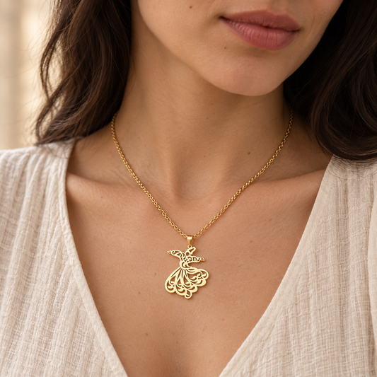 Collier Derviche Tourneur, pendentif soufi, Maison Ma Foi