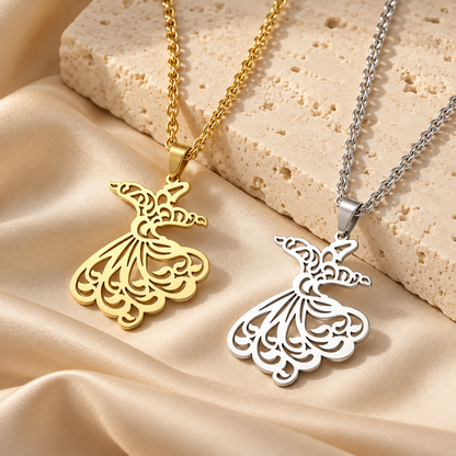 Collier Derviche Tourneur, pendentif soufi, Maison Ma Foi