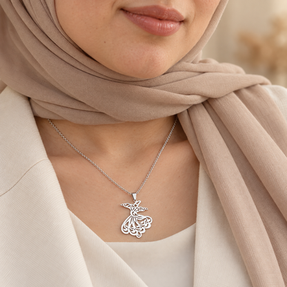 Collier Derviche Tourneur, pendentif soufi, Maison Ma Foi