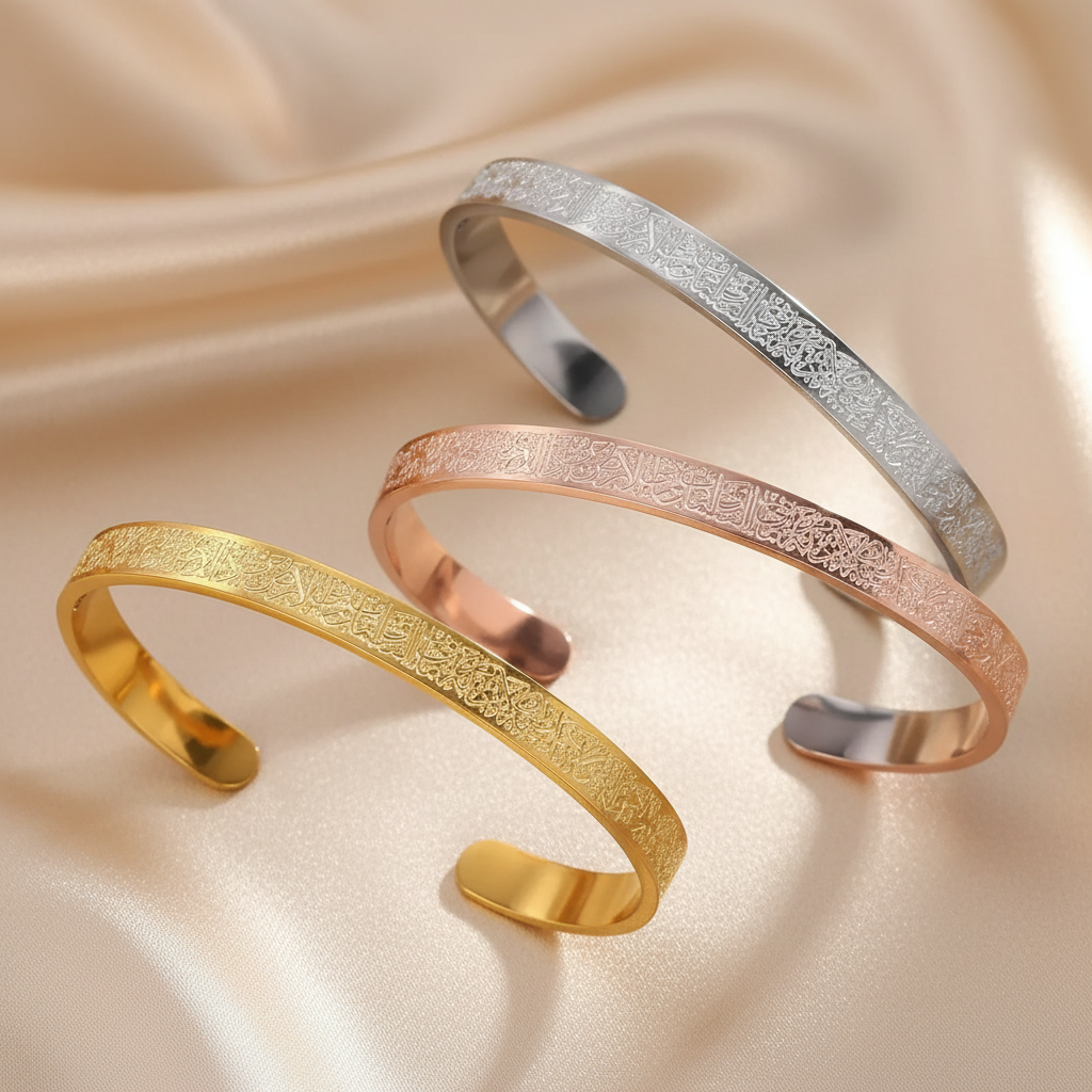 Jonc 3 coloris - soie beige